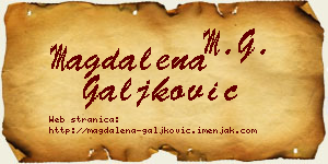 Magdalena Galjković vizit kartica
